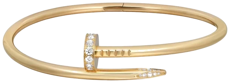 Cartier Juste un Clou bracelet in yellow gold with diamonds