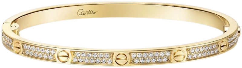 Cartier Love bracelet, full pave diamonds