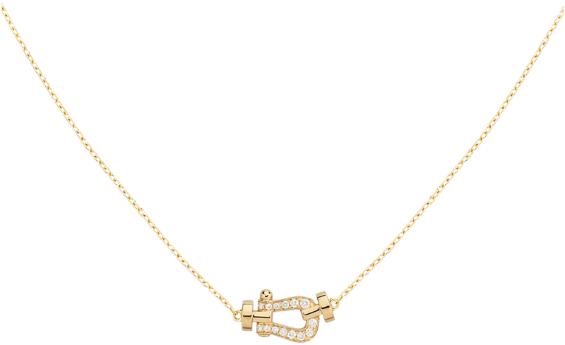 FRED Force 10 necklace in yellow gold with diamonds
