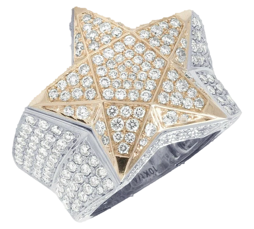 Diamond star ring